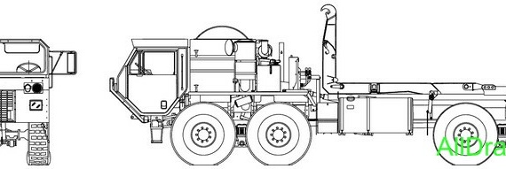 Oshkosh HEMTT M1120 LHS 2006 чертежи (рисунки) грузовика